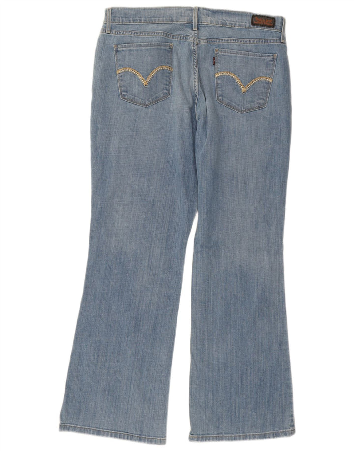 Damskie jeansy LEVI'S 515 Bootcut US 10, duże, W34 L29, niebieska bawełna