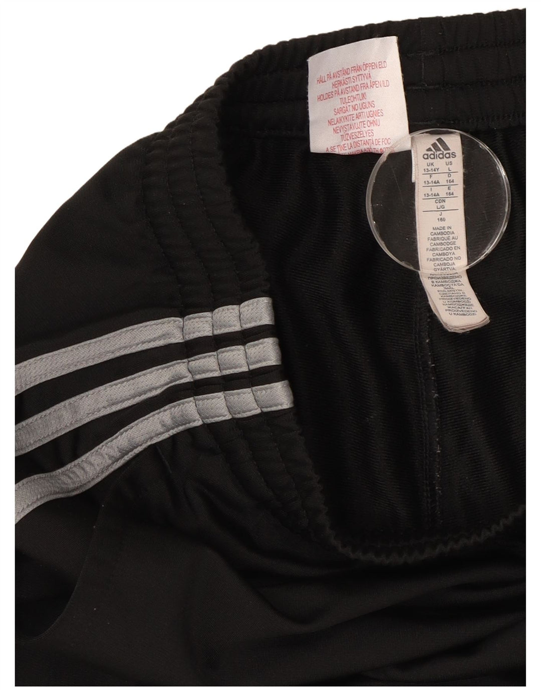 Adidas Chłopięce Spodnie Dresowe Joggery 13-14 Lat Czarny Poliester