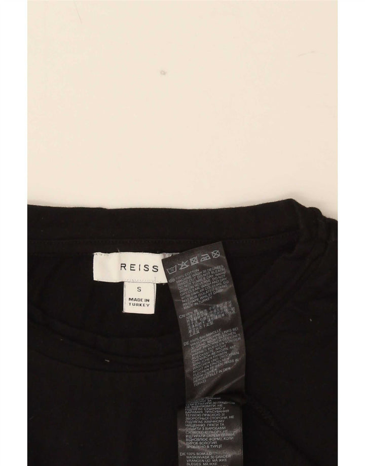 T-shirt męski Reiss, mały, czarny, bawełniany