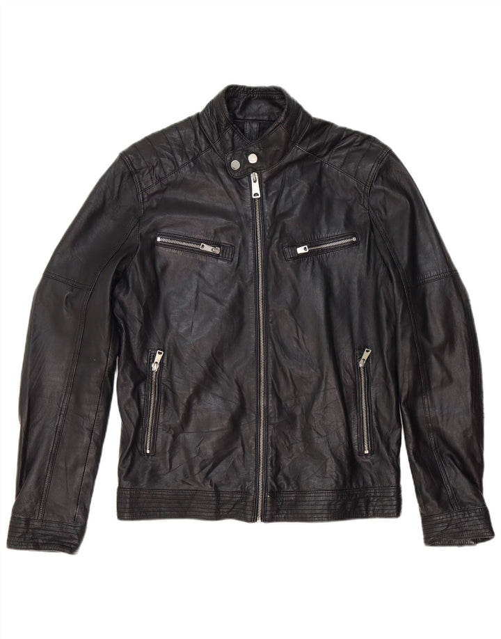 Conbipel damska skórzana kurtka motocyklowa IT 46 duża czarna skóra