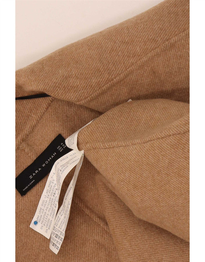 Damski sweter oversize z długim rękawem Zara UK 14 średni beż