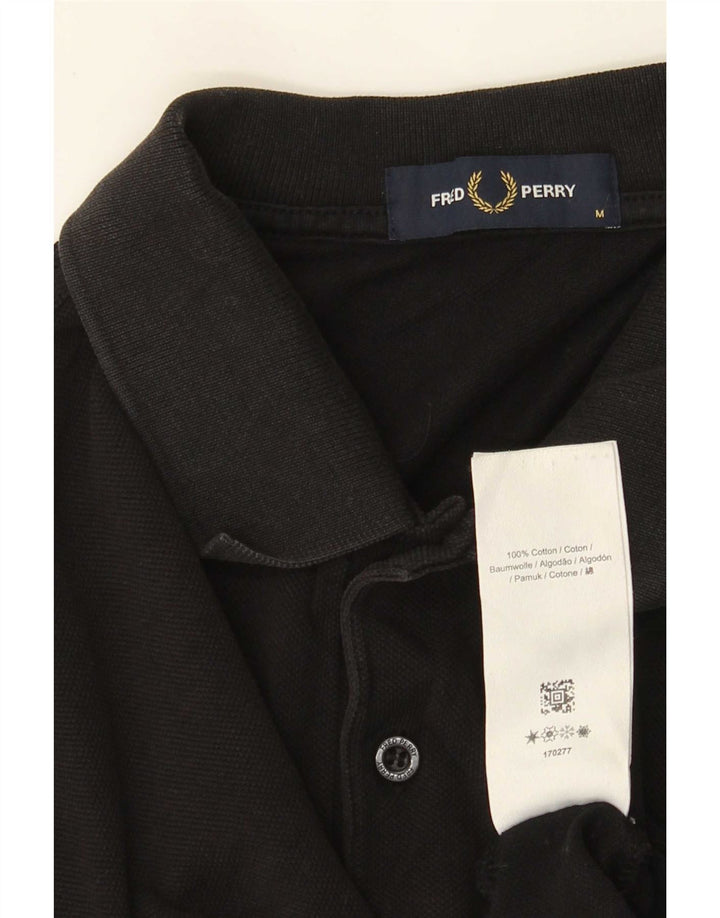 Męska koszulka polo Fred Perry, średnia czarna, bawełniana
