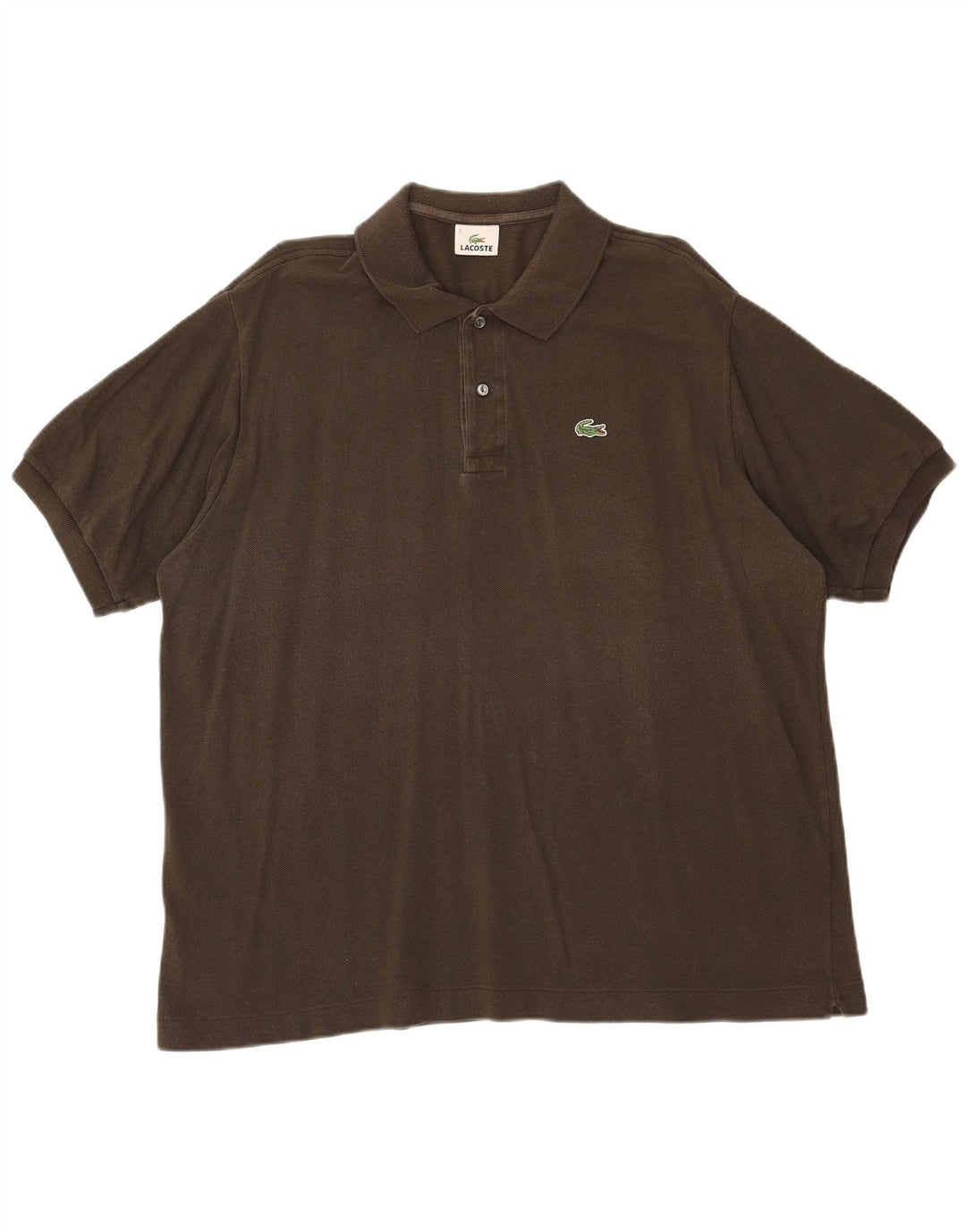 Męska koszulka polo LACOSTE, rozmiar 7, 2XL, bawełna khaki