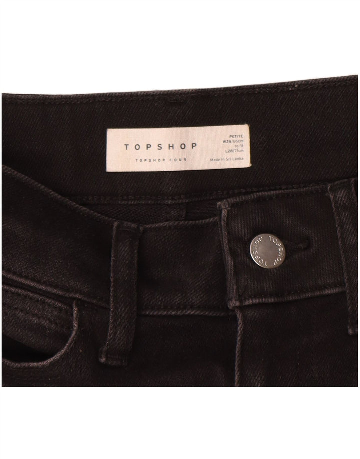 Damskie jeansy Skinny Topshop W26 L25 czarne