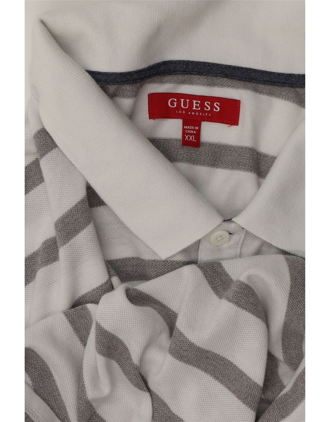 Męska koszulka polo Guess 2XL w białe paski