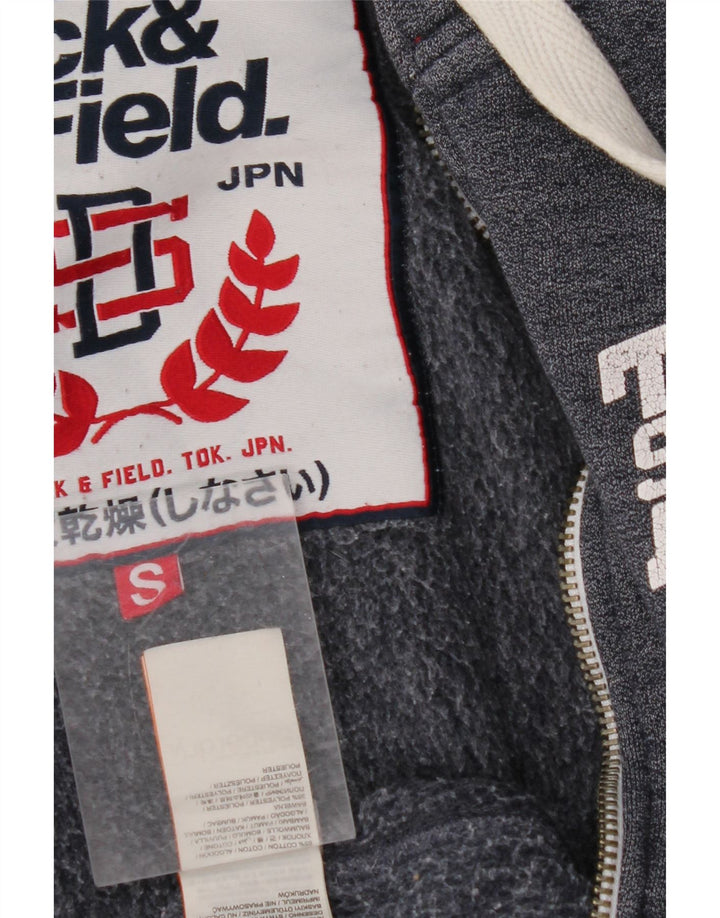 SUPERDRY Męski sweter z kapturem i zamkiem błyskawicznym, mały, granatowy, bawełniany