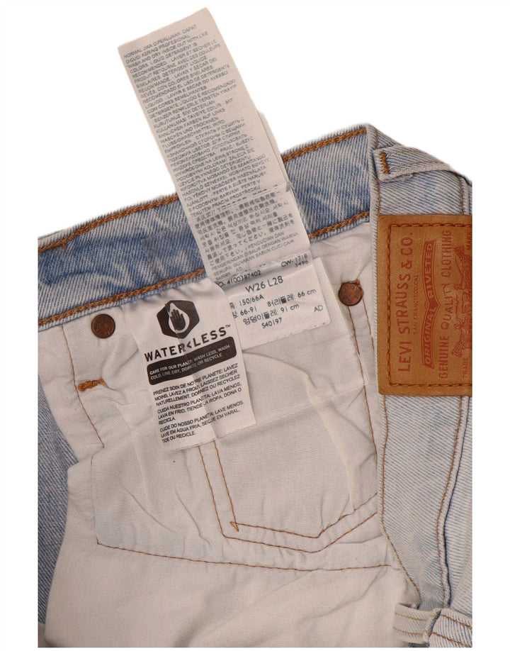 Damskie jeansy Levi's 501 Straight W26 L28 Niebieskie bawełniane