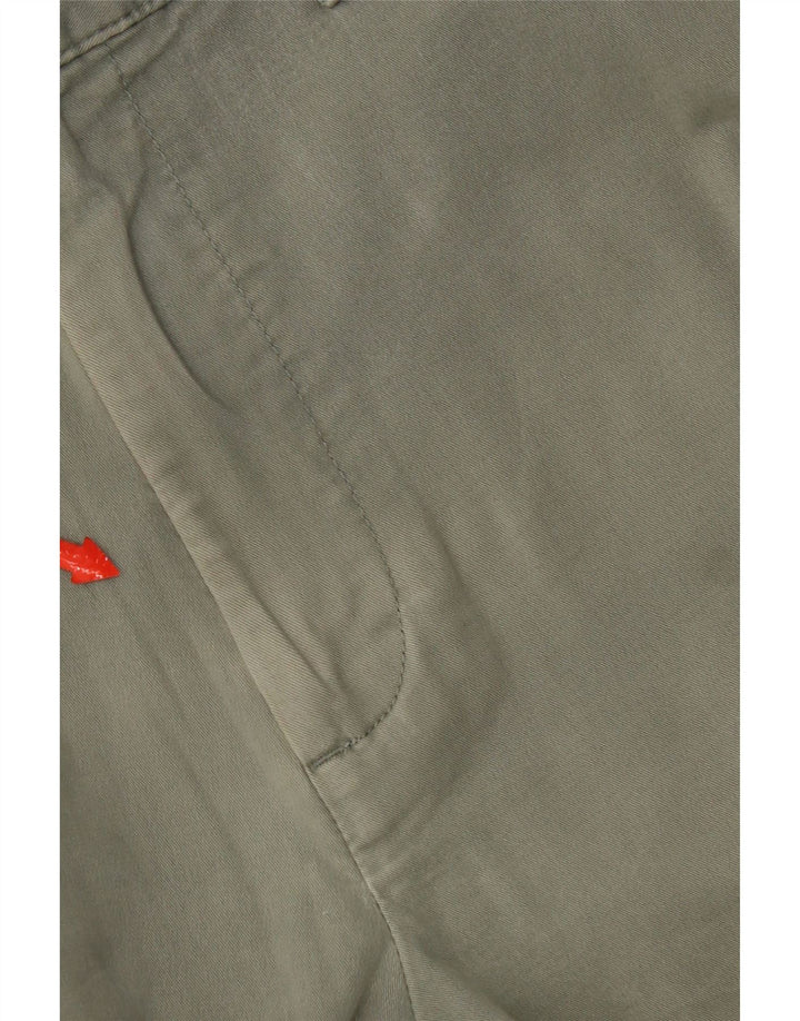 Damskie spodnie typu chino Regular Marks & Spencer W34 L33 Zielona bawełna