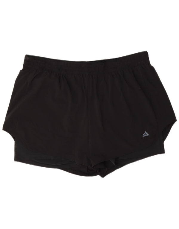 Damskie spodenki sportowe Adidas UK 24/26 2XL Czarny poliamid