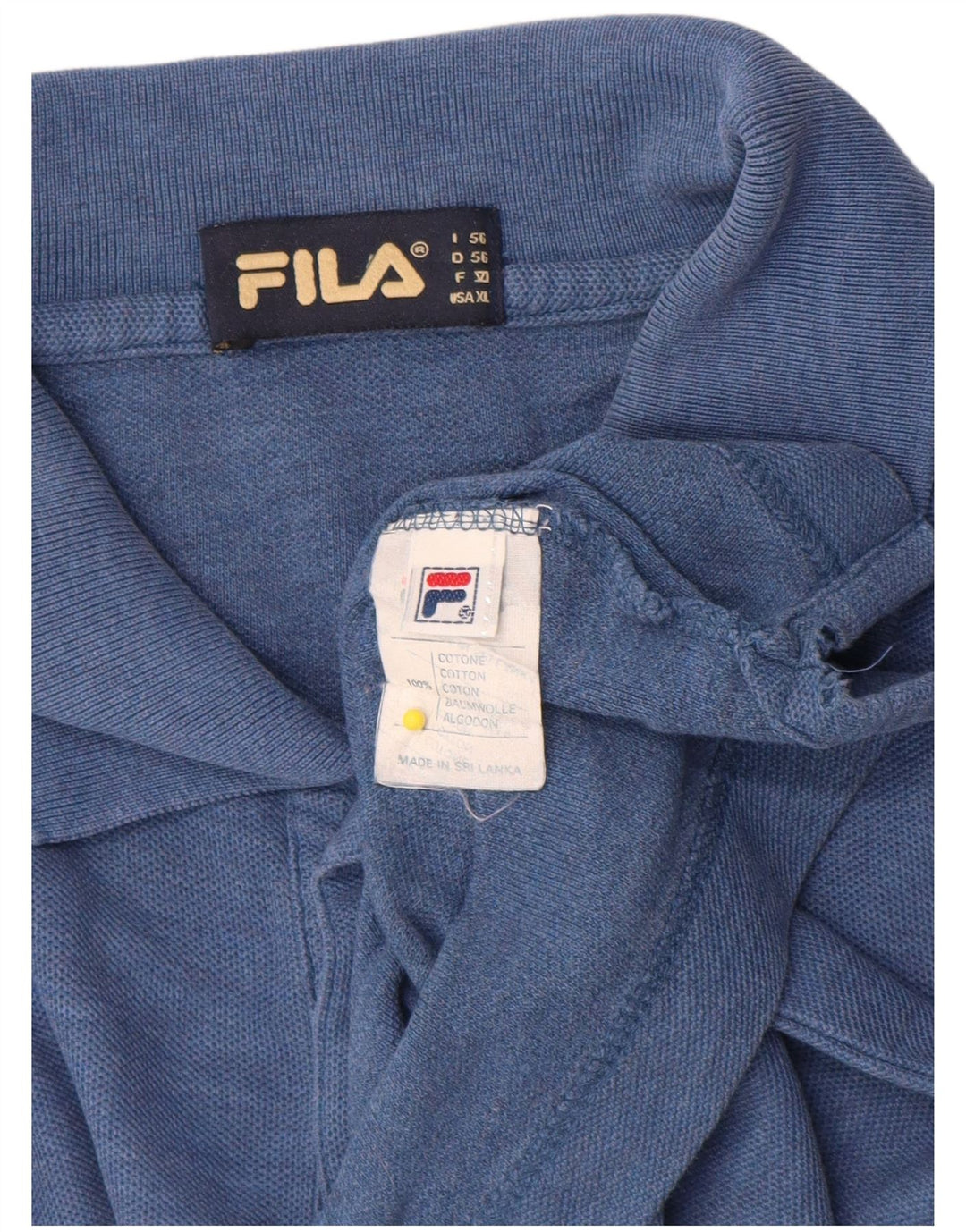 Męska koszulka polo Fila IT 56 XL, niebieska, bawełniana