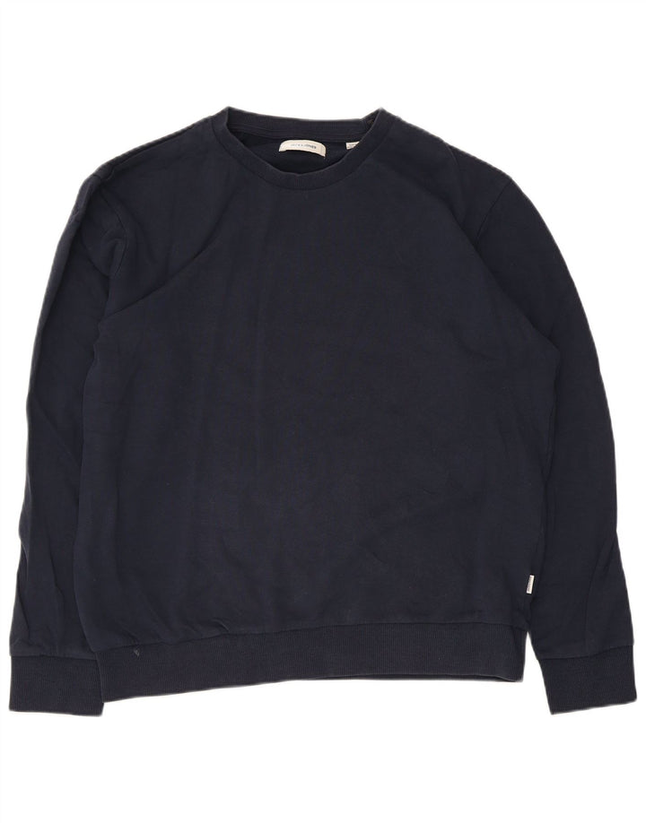 Sweter męski Jack & Jones XL, granatowy, bawełniany