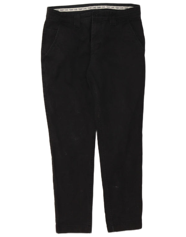 Męskie spodnie Chino Slim Tommy Hilfiger W32 L30 Czarna bawełna