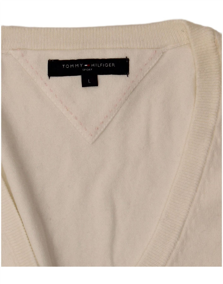 Tank top damski Tommy Hilfiger UK 14, duży, biały