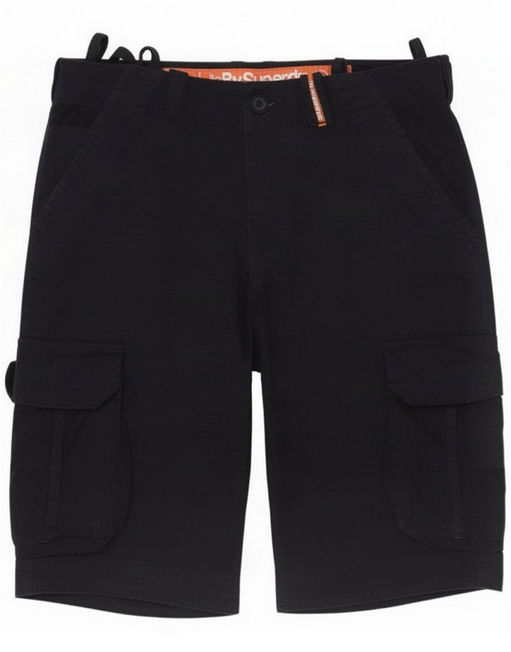 Męskie spodenki cargo Superdry, średnie W32, granatowa, bawełniana