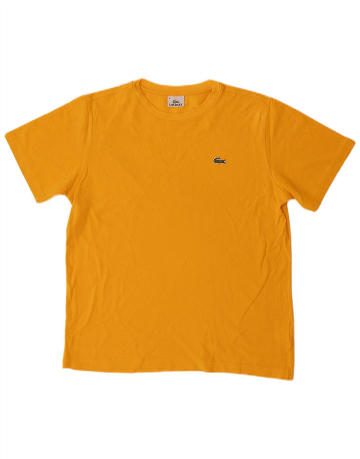 T-shirt męski Lacoste, rozmiar 4, średni żółty, bawełniany