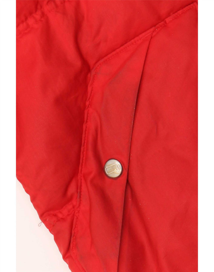 Damska, oversize'owa kurtka puchowa Woolrich UK 10, mała, czerwona, poliester