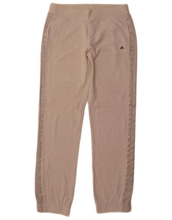 Damskie spodnie dresowe Adidas Joggers UK 12 Medium Beige Cotton