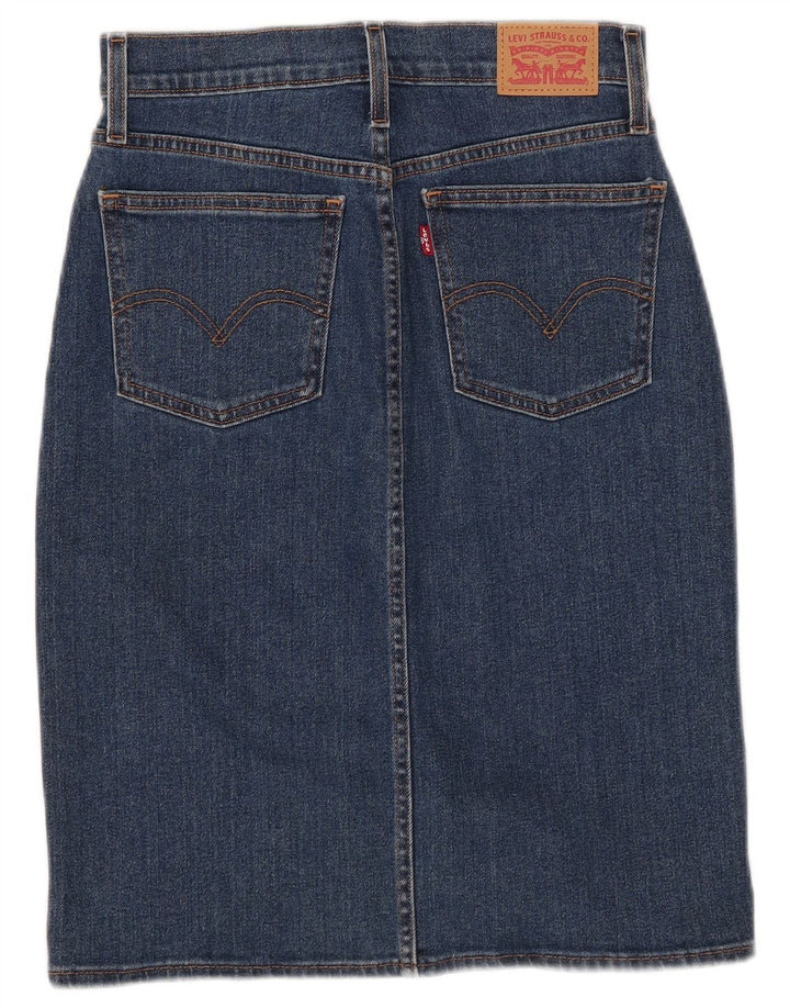 Damska spódnica dżinsowa Levi's W24 XS Niebieska bawełna