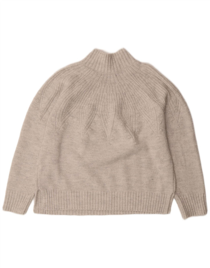 Marks & Spencer Damski sweter z golfem UK 16, duży w kolorze złamanej bieli