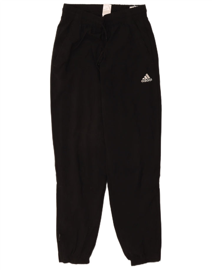 Męskie spodnie dresowe Adidas, małe, czarne, poliestrowe