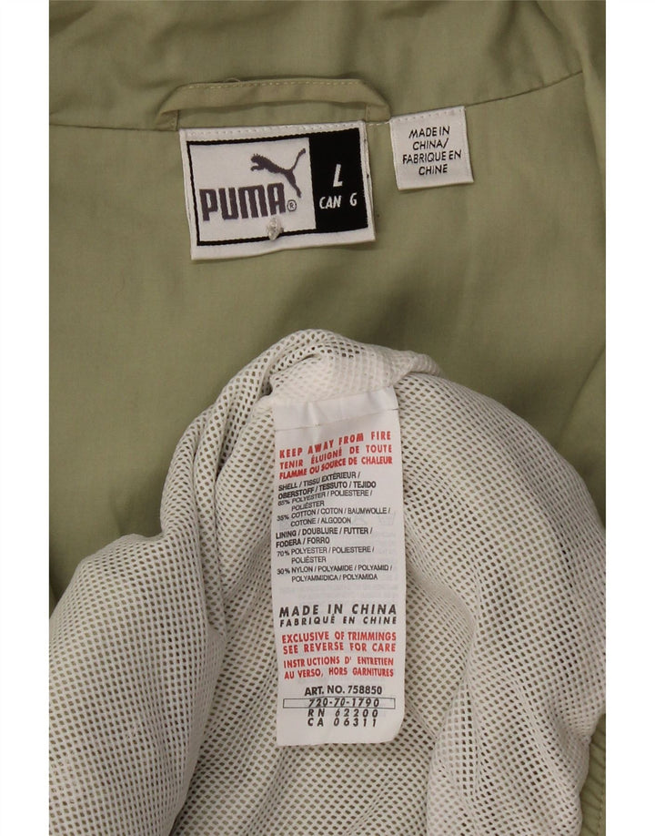 Męska bluza dresowa Puma, duża, poliestrowa khaki