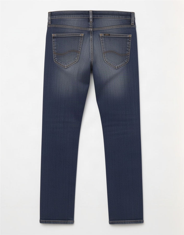 Damskie jeansy Lee Powell Slim W32 L29 Niebieskie bawełniane