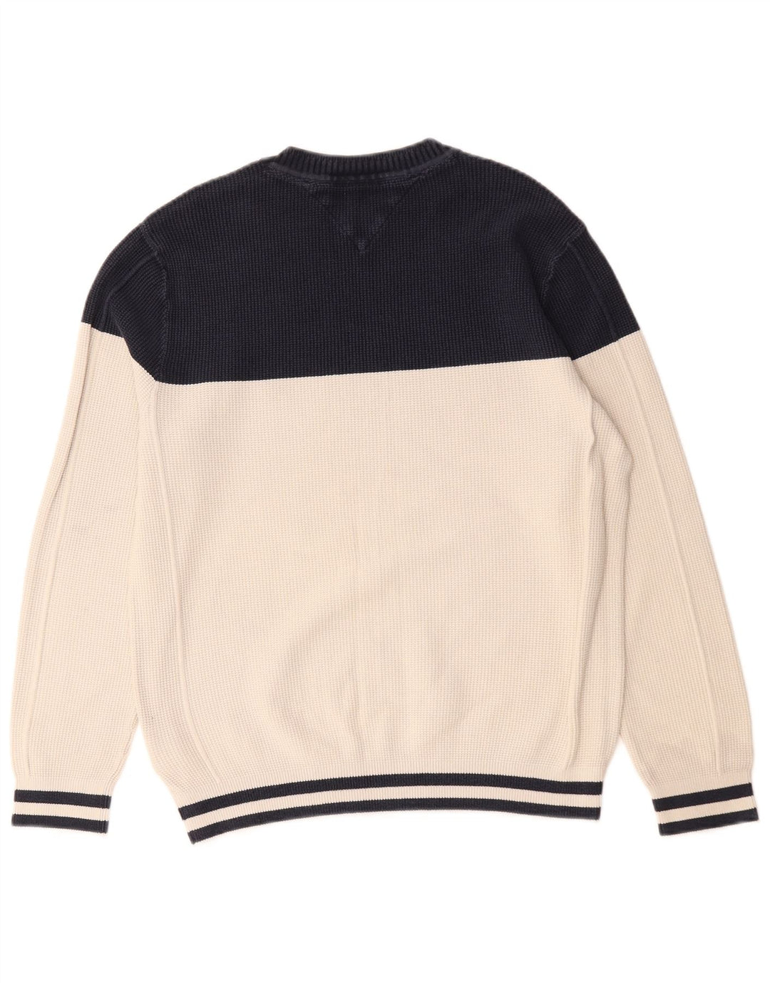 Męski sweter z okrągłym dekoltem Tommy Hilfiger w kolorze złamanej bieli
