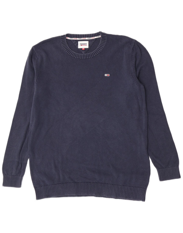 Męski sweter z okrągłym dekoltem Tommy Hilfiger 2XL Granatowy klasyczny