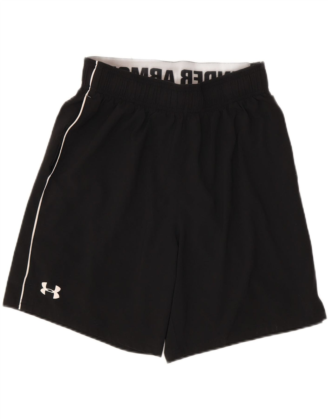 Męskie spodenki sportowe UNDER ARMOUR z grafiką, średni czarny poliester