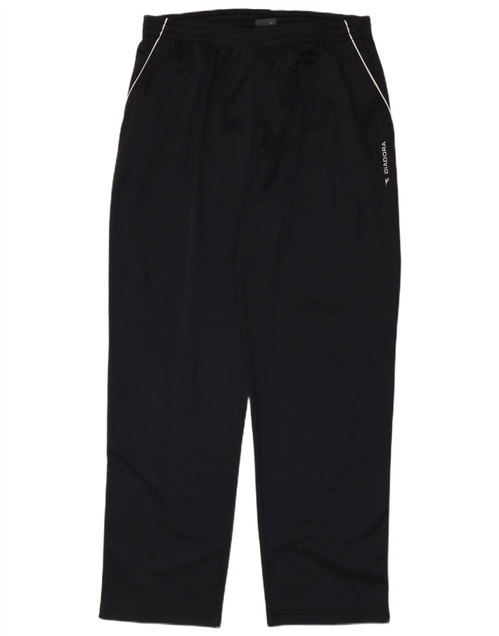 Męskie spodnie dresowe DIADORA UK 46 XL, czarny poliester