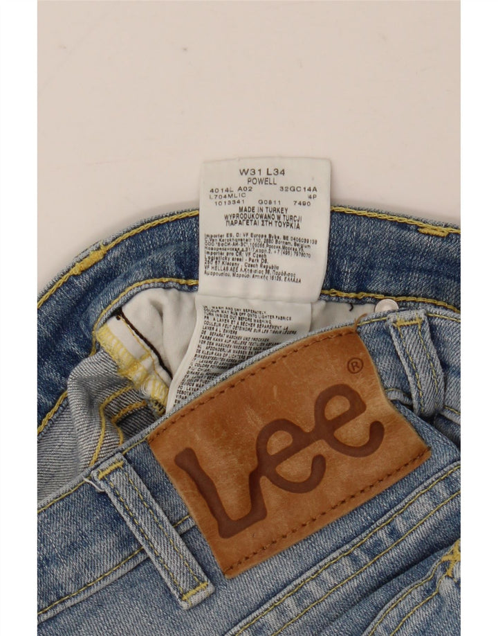 Damskie jeansy Lee Powell Slim W31 L34 Niebieskie bawełniane