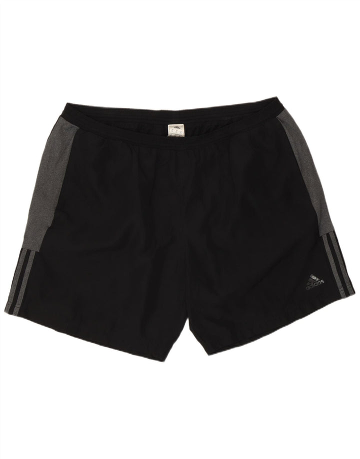 Męskie spodenki sportowe Adidas 2XL Czarny poliester z blokami kolorów