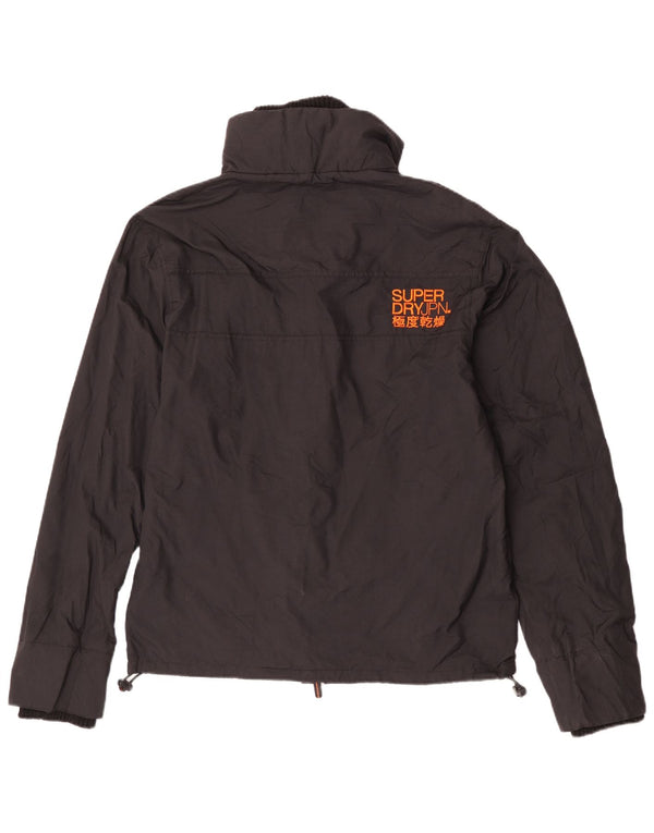 Damska kurtka wiatrówka Superdry UK 18 XL, czarna, nylonowa, sportowa