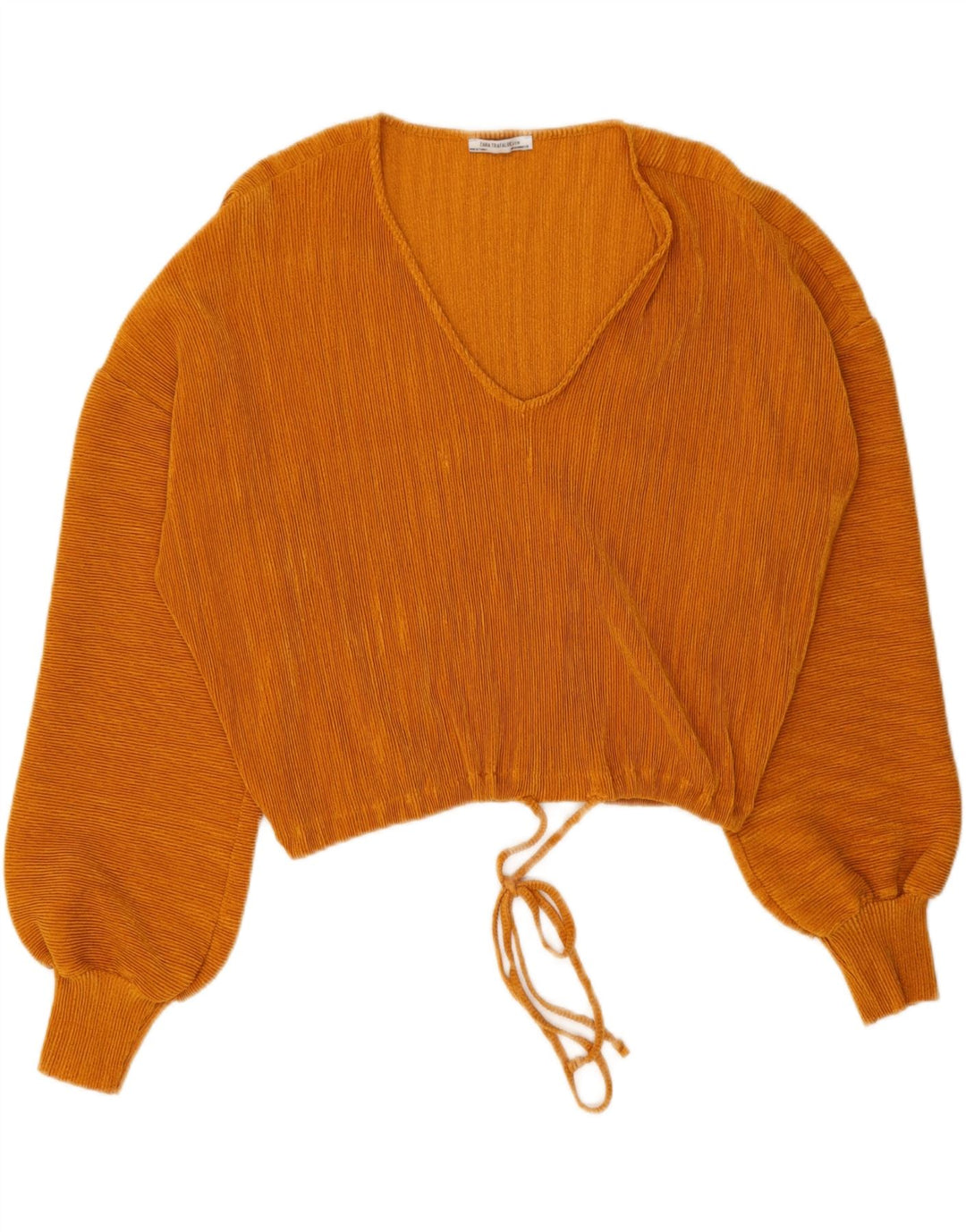 Damska bluzka Zara Trafaluc Crop Batwing Top UK 14 Średni pomarańczowy poliester