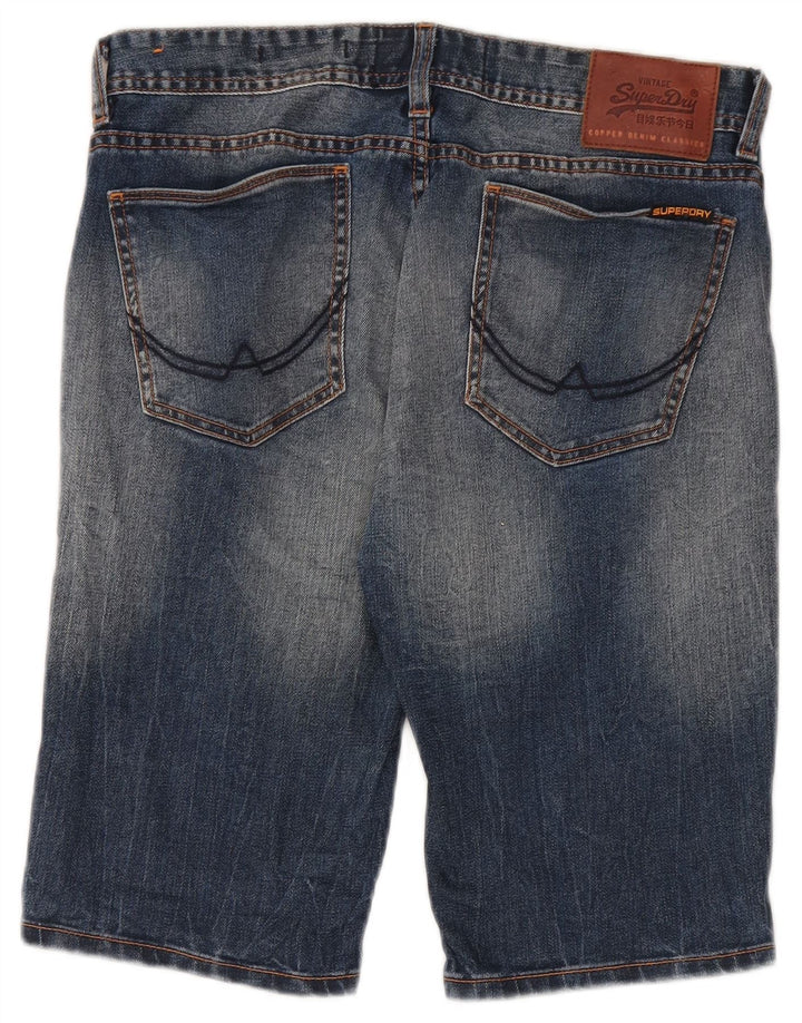 Męskie spodenki jeansowe Superdry W30 Średnioniebieskie, bawełniane