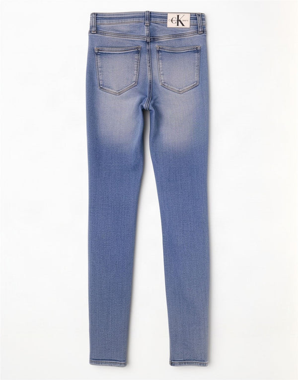 Damskie jeansy Skinny Calvin Klein W25 L28 Niebieskie bawełniane