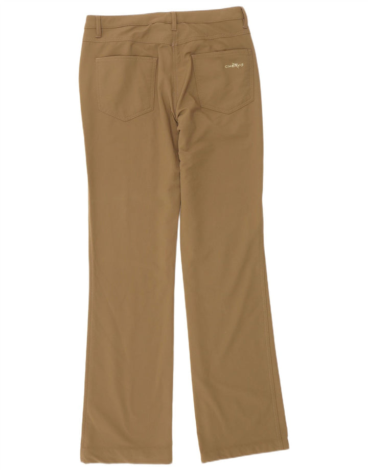 Damskie spodnie typu casual Chervo Bootcut IT 42 Medium W28 L32 Beżowy poliester