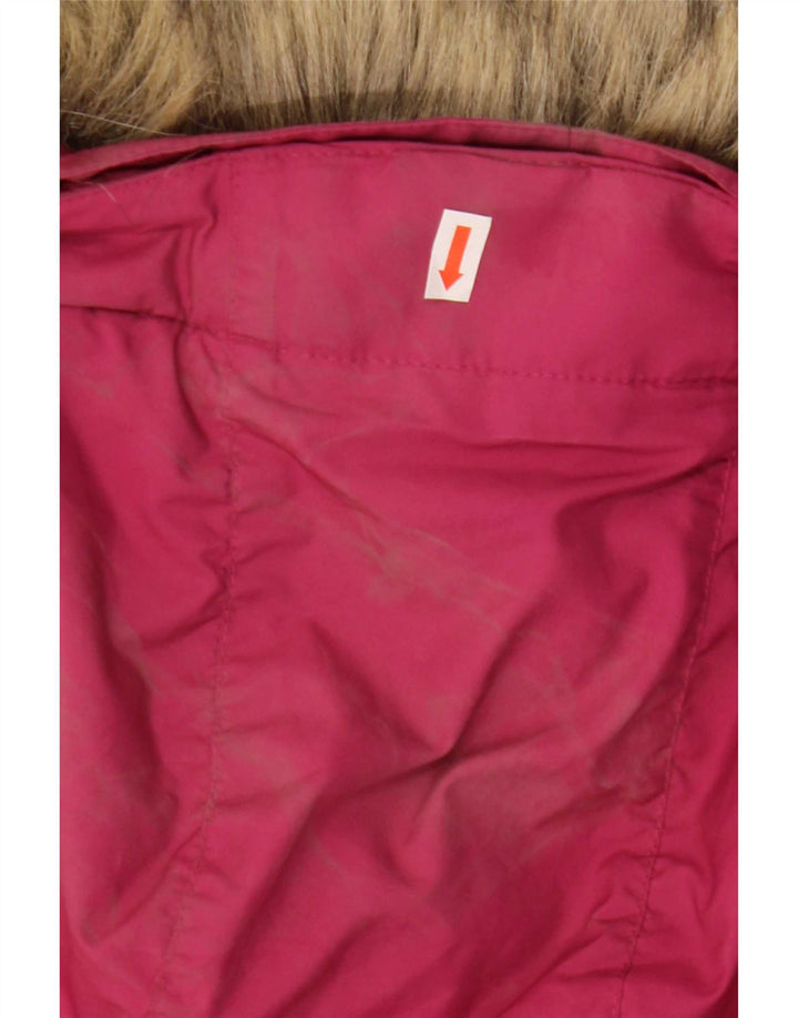 Damska ocieplana kurtka z kapturem Jack Wolfskin UK 8/10, mały, różowy poliester