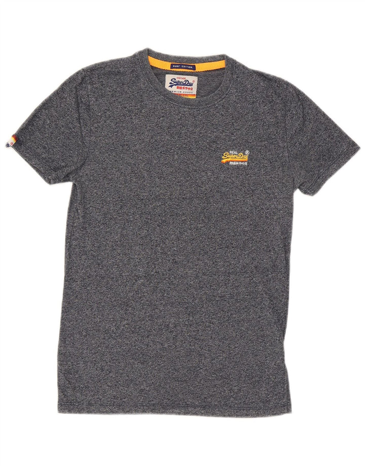 SUPERDRY Mens T-Shirt Top Small Navy Blue Cotton