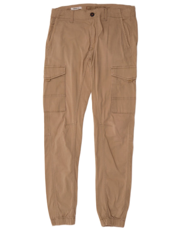 Męskie spodnie cargo Jack & Jones Paul W31 L34 Beżowa bawełna