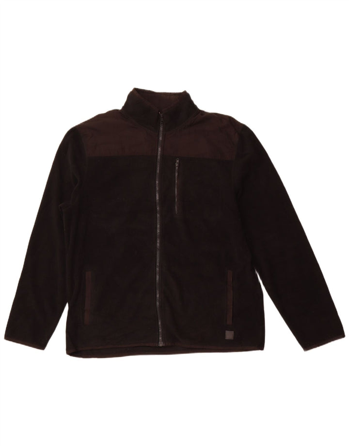 Męska kurtka polarowa Calvin Klein UK 42 XL, czarna, poliester