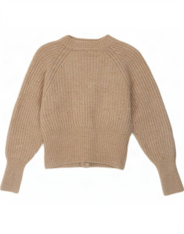 Sweter damski Zara Cardigan UK 12, średni beżowy poliester
