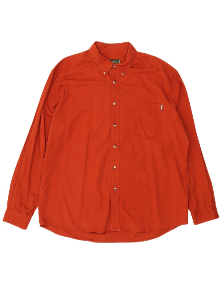 Koszula męska Eddie Bauer XL, brązowa, bawełniana