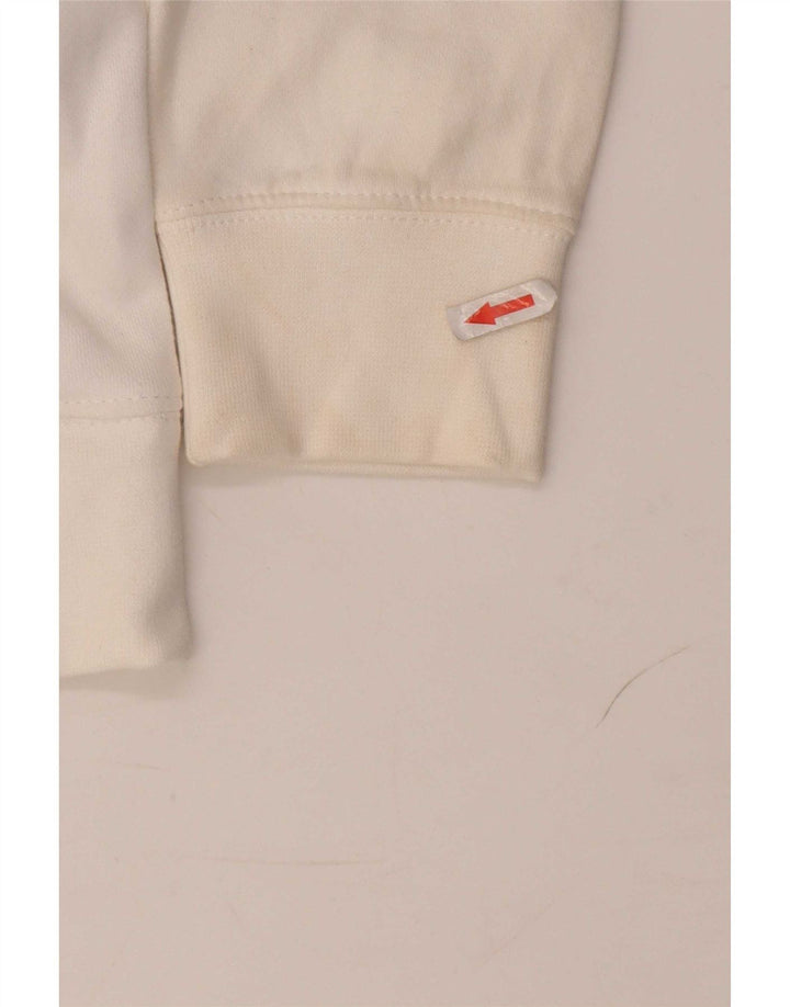 Męski sweter z grafiką Nike, duży, biały, bawełniany