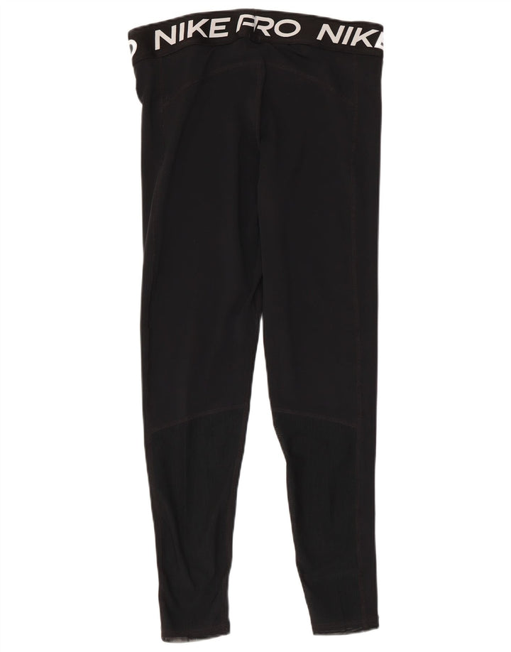 Damskie legginsy Nike Dri Fit Graphic, duże, czarne, poliestrowe
