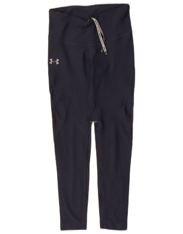 Damskie legginsy Under Armour Heat Gear Crop UK 8 w małe granatowe paski