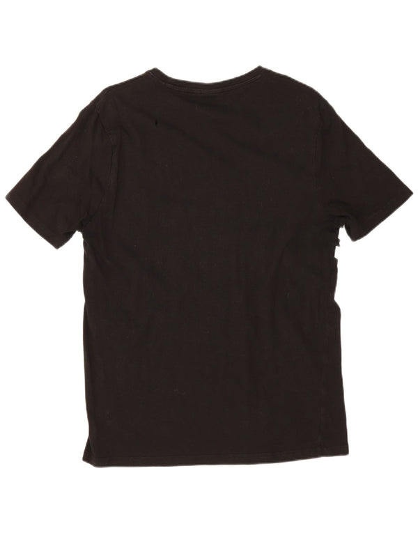Ellesse Mens Regular Graphic T-Shirt Top Large Black Striped Sports