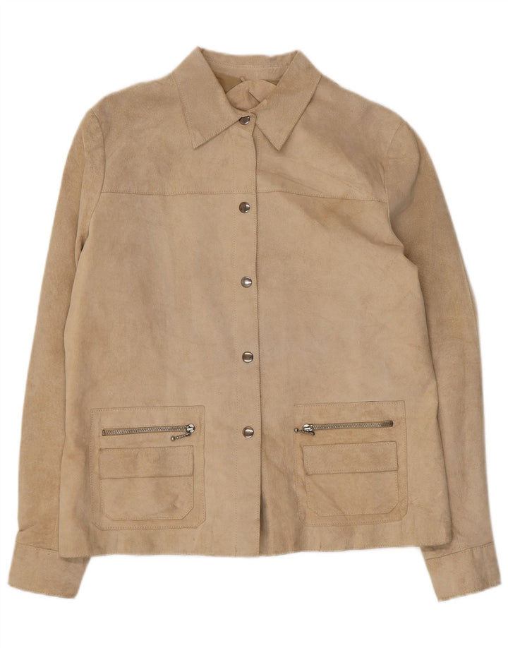 Damska kurtka zamszowa Conbipel IT 48 XL, beżowa skóra