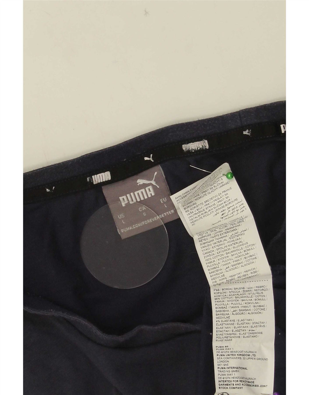 T-shirt męski Puma, duży, granatowy, bawełniany