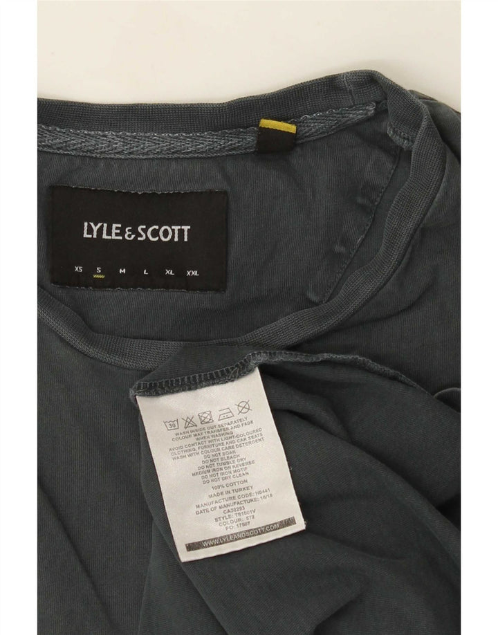 T-shirt męski Lyle & Scott, mały, szary, bawełniany